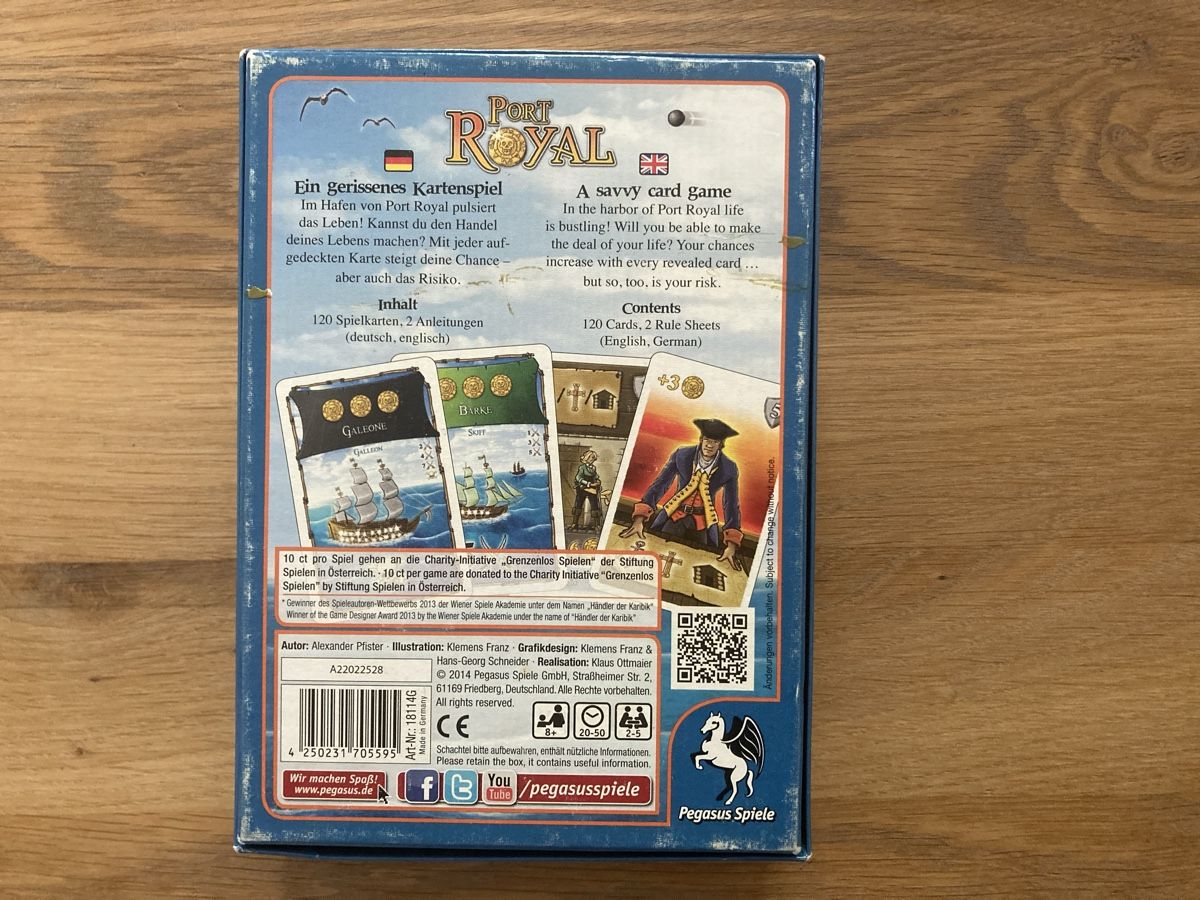Pegasus Spiele Giochi: Port Royal Brettspiel mit Erweiterung – Usato da Bern venduto da Coolwindow 1
