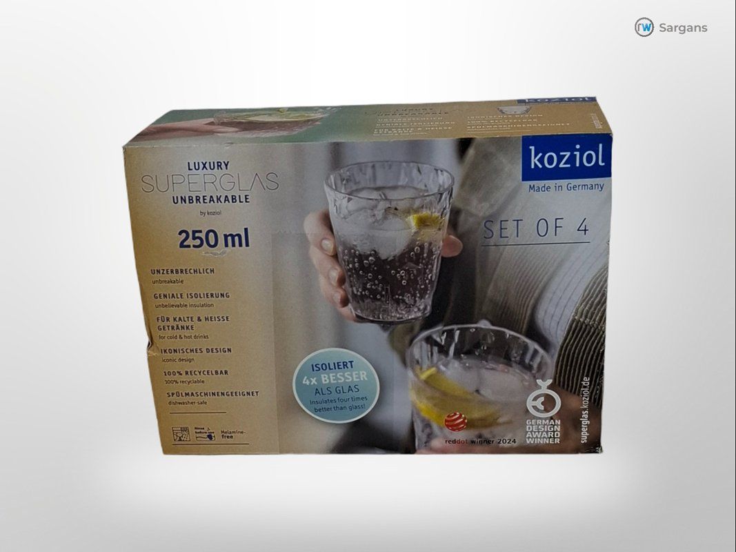 Gläser: KOZIOL Trinkglas 4er Set – Neu (gemäss Beschreibung) aus Sargans von Restwert_Sargans