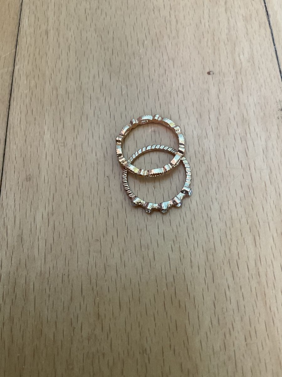 Anelli: Ring Set Modeschmuck goldfarben mit Steinen ungebraucht – Nuovo (secondo la descrizione) da Schaffhausen venduto da s.ehrb 1