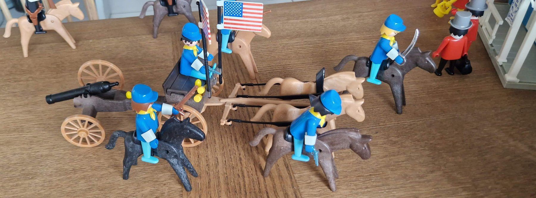 Playmobil Giocattoli: Ensemble Playmobile Fort Union, Indiens, Chevaux, Banque – Usato da Münchenbuchsee venduto da capa2014 7