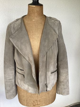 Veste cuir velours CAROLLE taille 44