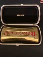 Hohner Comet Mundharmonika, Gold, Top Zustand, Vintage! (57)