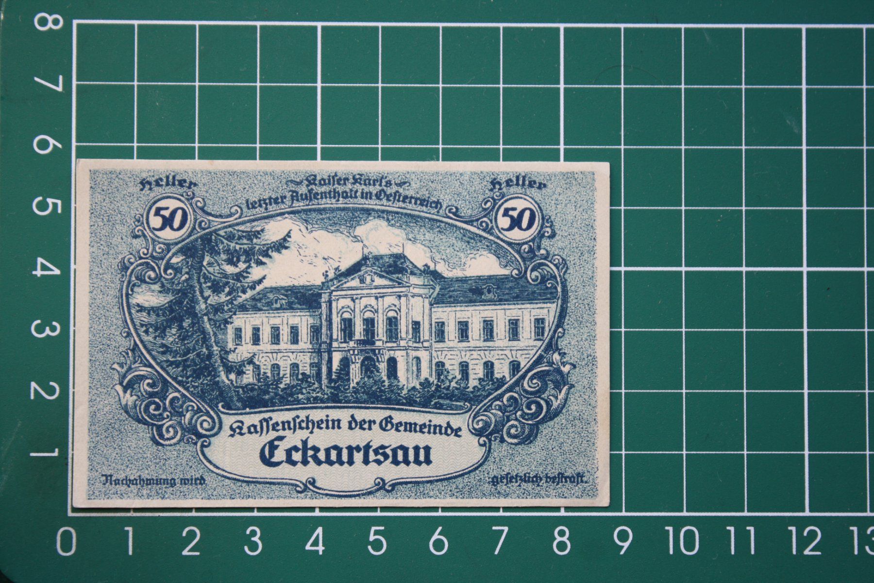 Banknoten: currency receipt austria eckartsau 50 heller 1920 – Neu (gemäss Beschreibung) aus Laupen BE von Gufi57