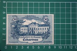 currency receipt austria eckartsau 50 heller 1920
