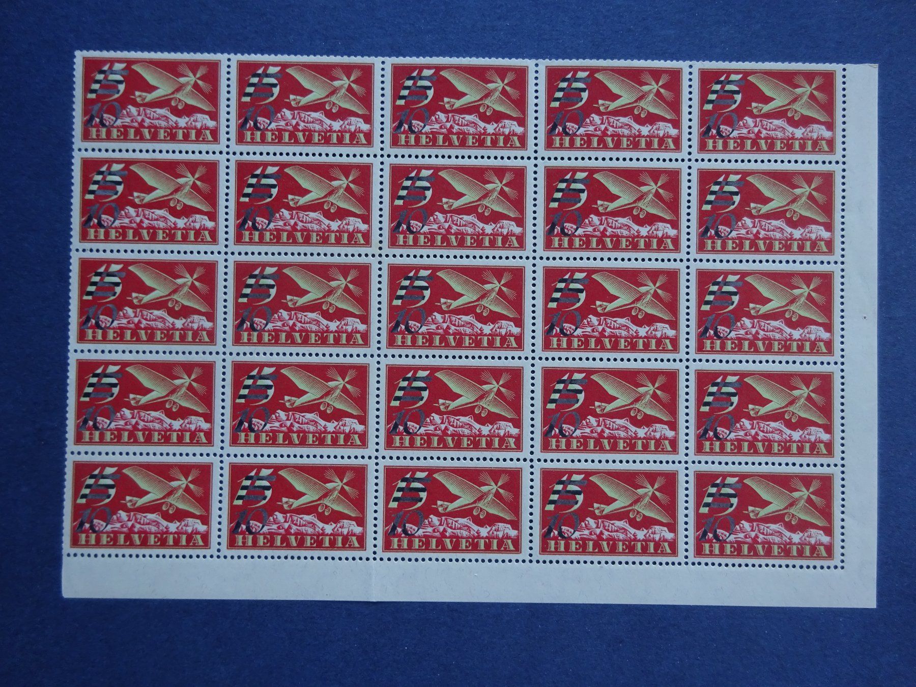 Alle Briefmarken: F19a Bogen postfrisch** mit Abart – Neu (gemäss Beschreibung) aus Appenzell-Steinegg von adi1975 1