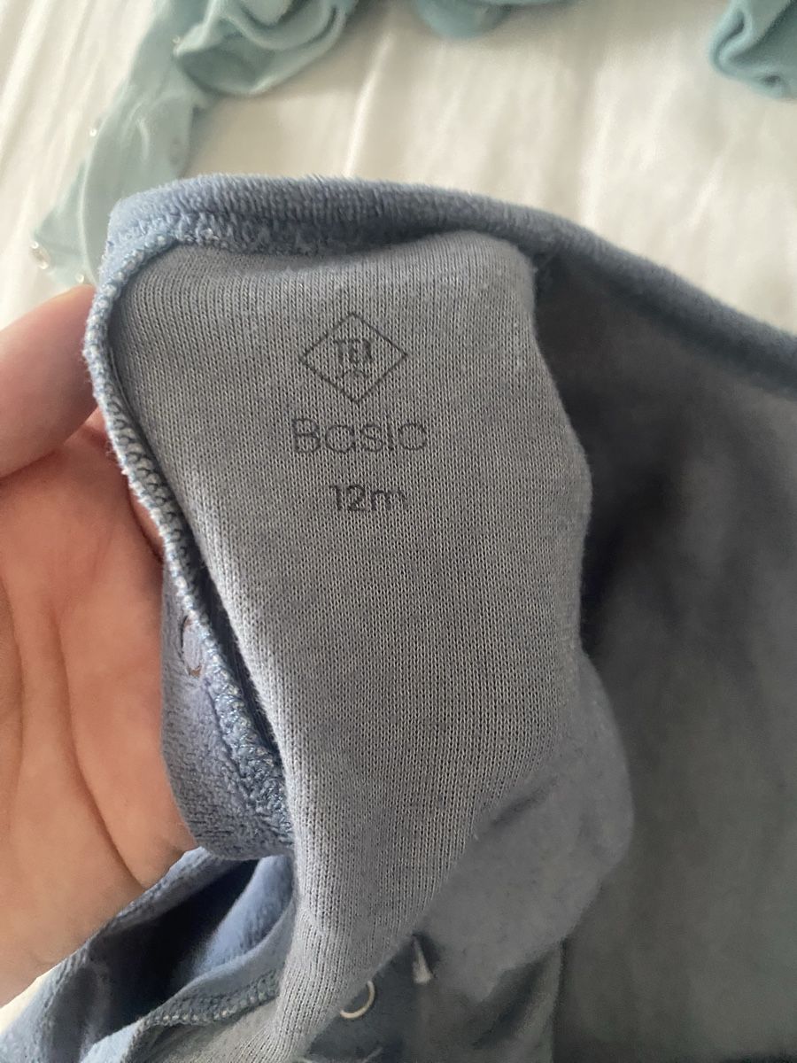Pyjamas & Ähnliches: Pyjama bébé TEX Basic bleu avec inscription taille 12 mois – Gebraucht aus Lausanne von bab_s576 4