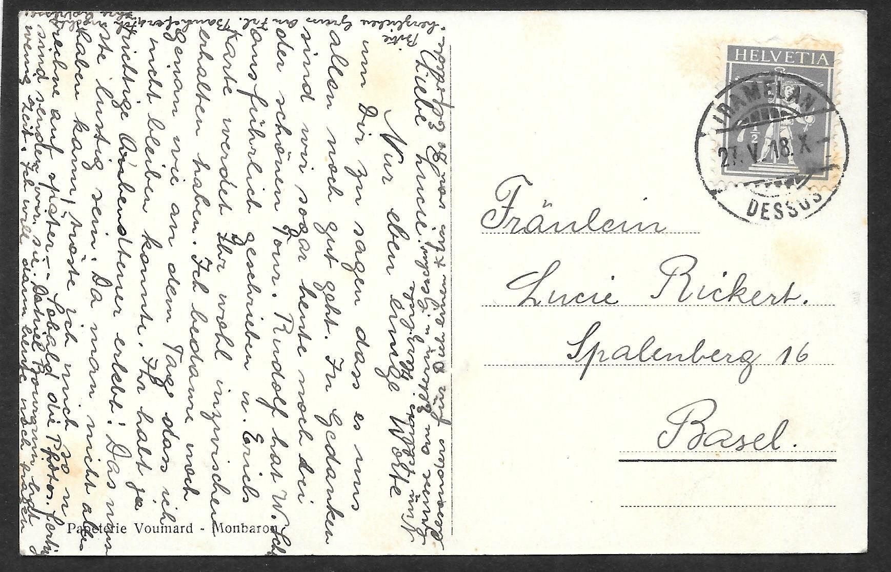 Cartoline postali: Tramelan Collège Secondaire – Usato da Olten venduto da clotaldi 1
