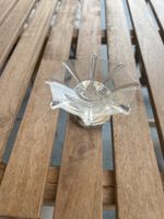 Glass bowl with metal or Silver base