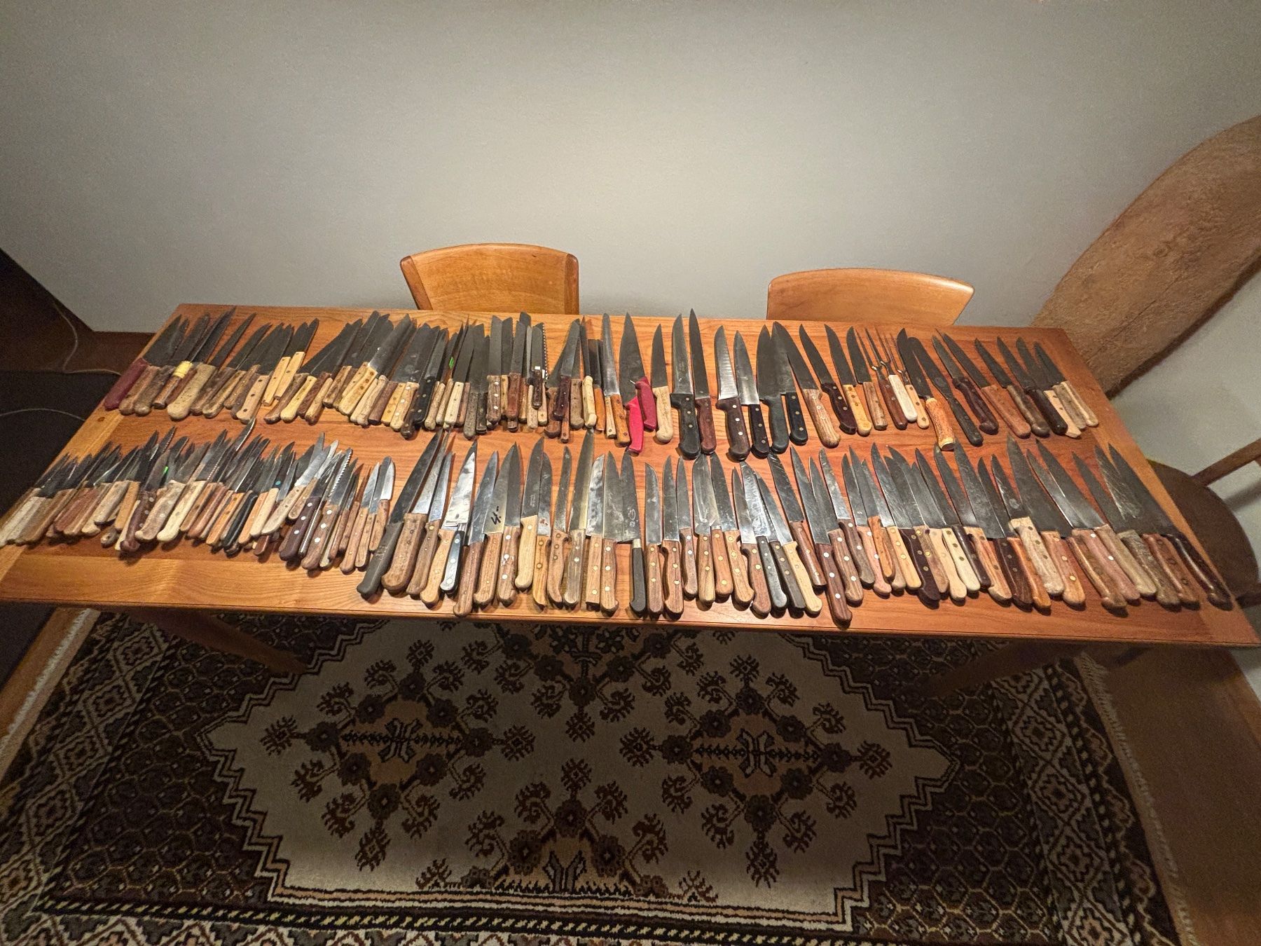 Couteaux de cuisine: Messersammlung Küchenmesser alt ca. 185 Stk. – D'occasion à Oberengstringen par georgefischer2007