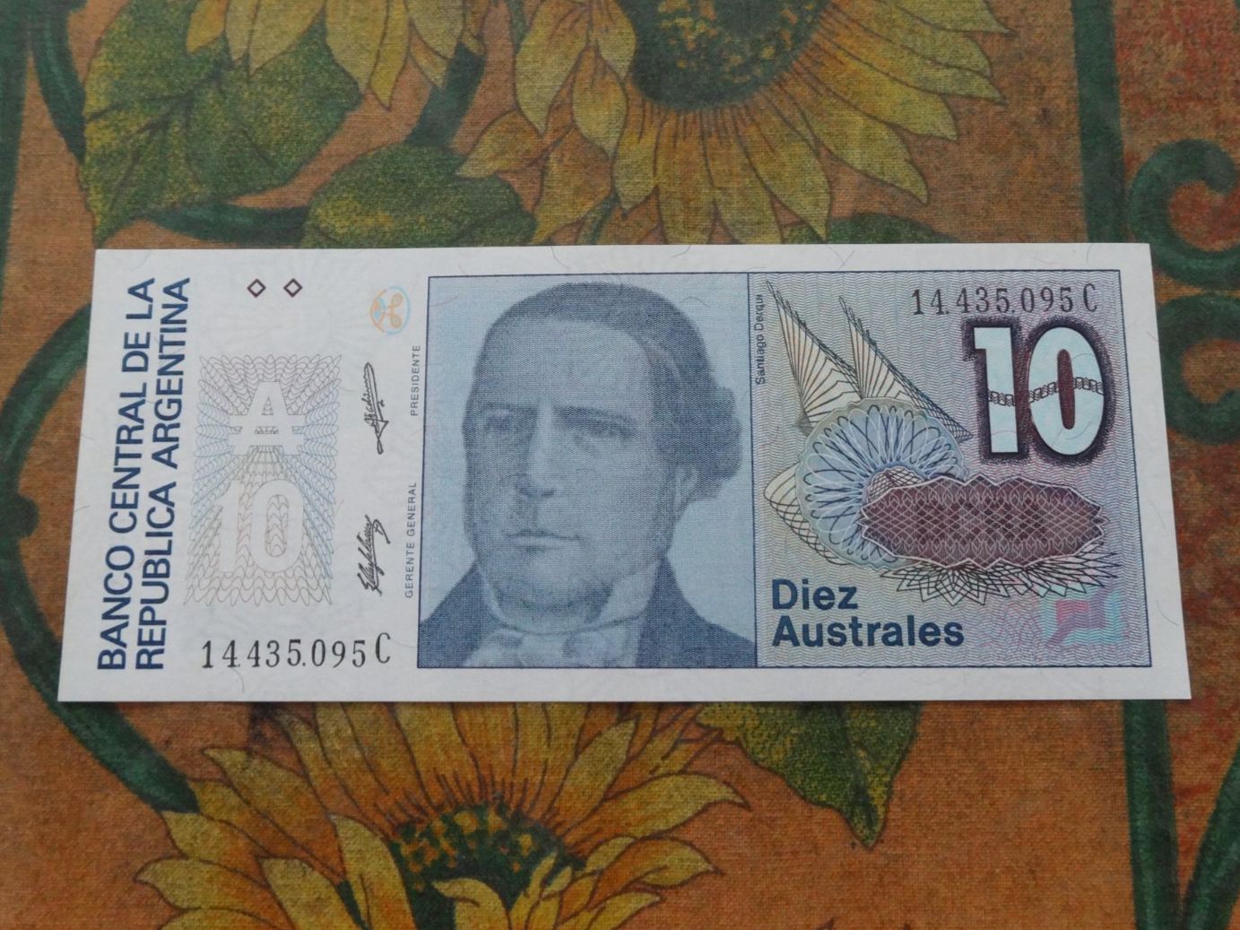 Billets de banque: ARGENTINE  10  Australes  Billet – D'occasion à Romanel-sur-Lausanne par Swift13