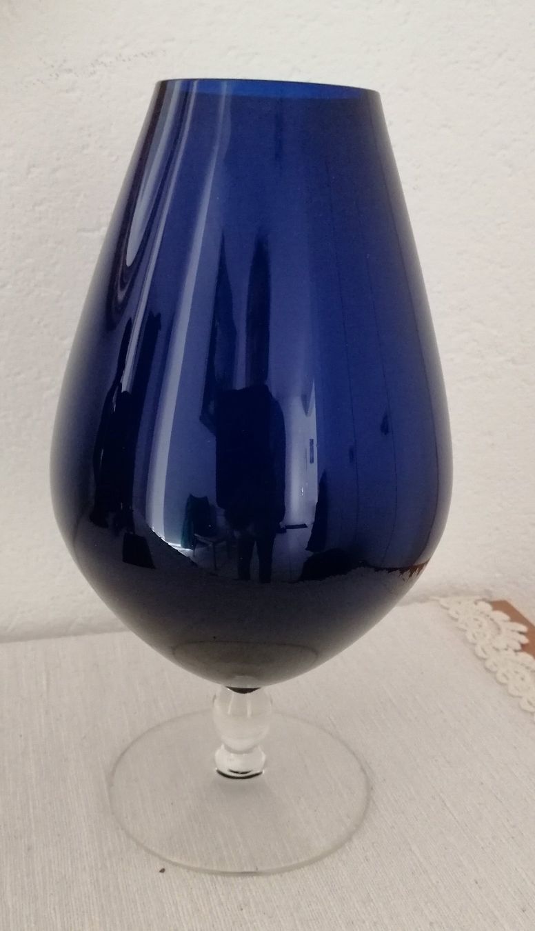Vasen & Gefässe: Glasvase Sarner Glas, Kelchform, Höhe 28 cm – Neu (gemäss Beschreibung) aus Oberriet SG von Atir47 5
