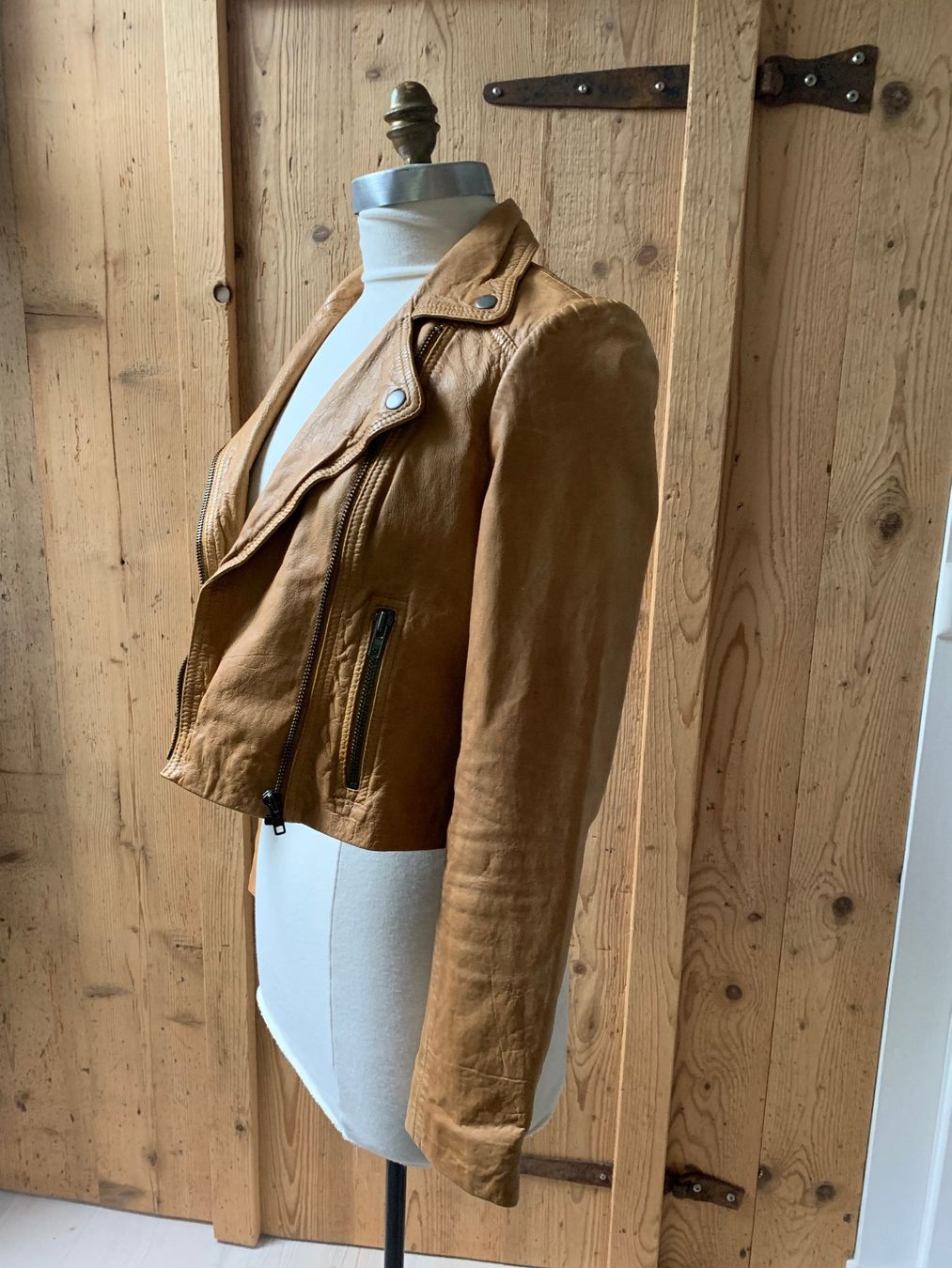 Liebeskind Giacche: Liebeskind Lederjacke Gr. S curry – Usato da Thun venduto da Crown7 3