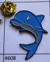 Pin Delfin blau