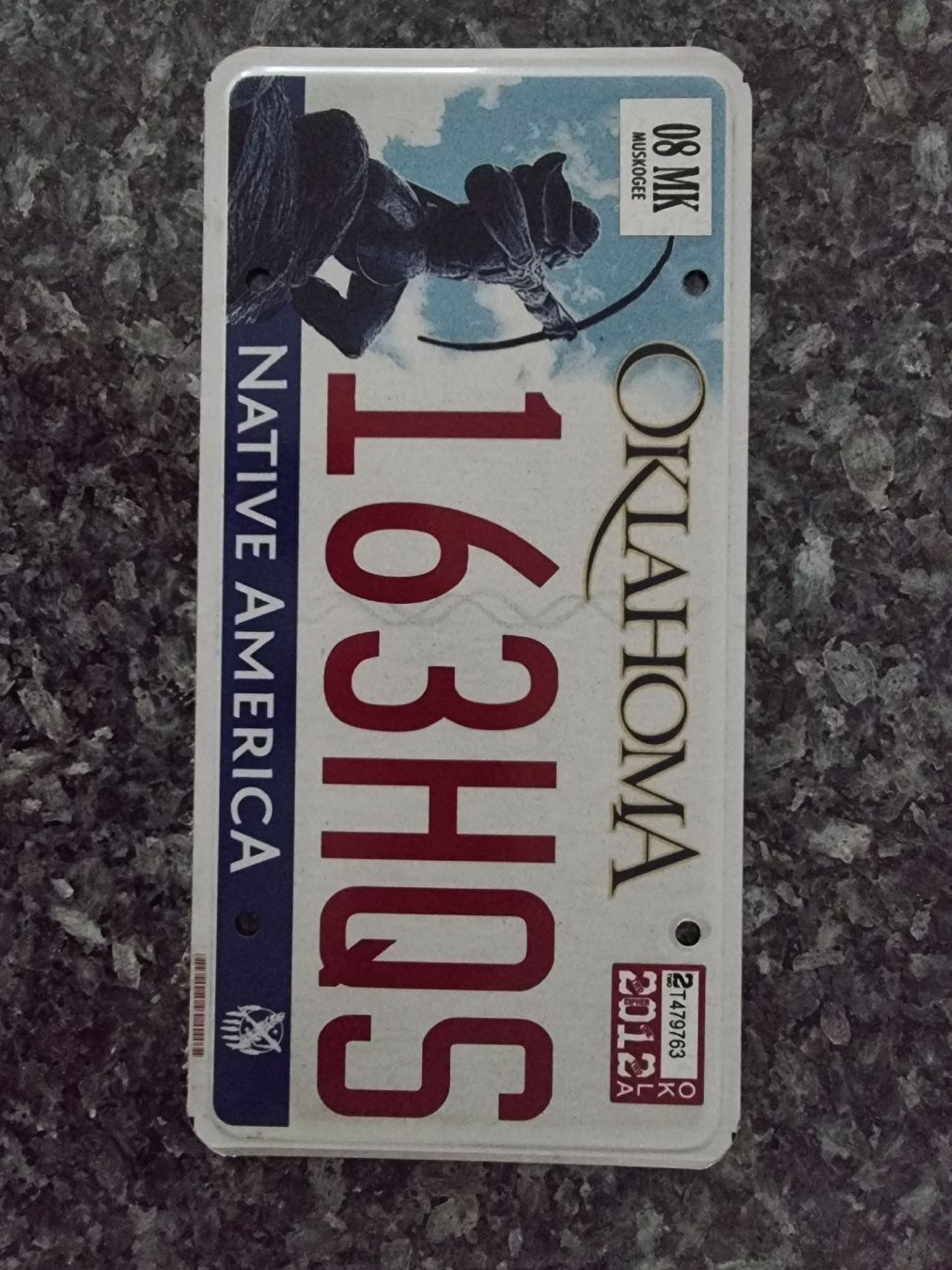 Insegne: Oklahoma original license plate USA – Usato da Trimbach venduto da EyeOfTheTiger