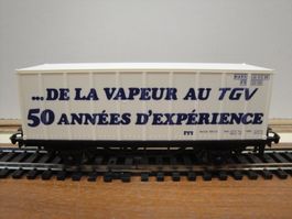 Märklin HO. Wagon container de la vapeur au TGV