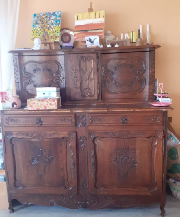 a suspendre ,bois ,ancien vaisselier déco 89cmhx54 large maison de campagne