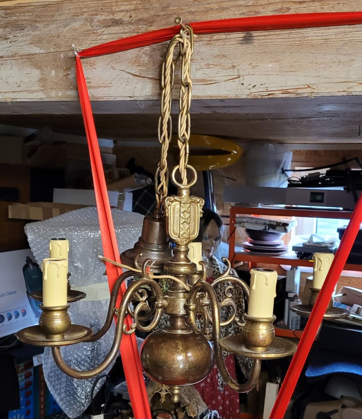 Lustres & lampes de plafonds: Antike Deckenlampe Messing – D'occasion à Thun par Engel114 9