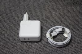 35W Duo Netzteil + 2meter kabel USB C iPhone 15 16 17 Apple