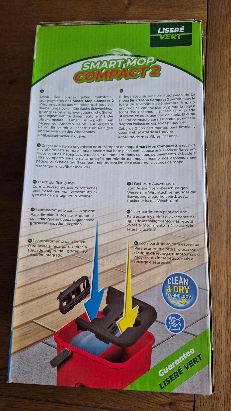 Altro in Apparecchi per la pulizia: Neuer Smart Mop Compact 2 - Putzset mit Eimer & 4 Tücher – Usato da Pieterlen venduto da Dyui 2