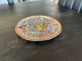 Assiette Céramique en Émaux Cloisonnés
