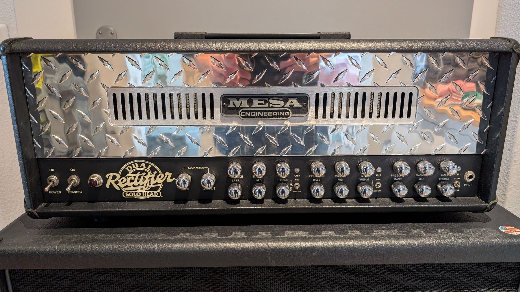Mesa Boogie Amplificatori: Mesa Boogie Dual Rectifire + Original 4x12 Box – Usato da Obernau venduto da MABU9