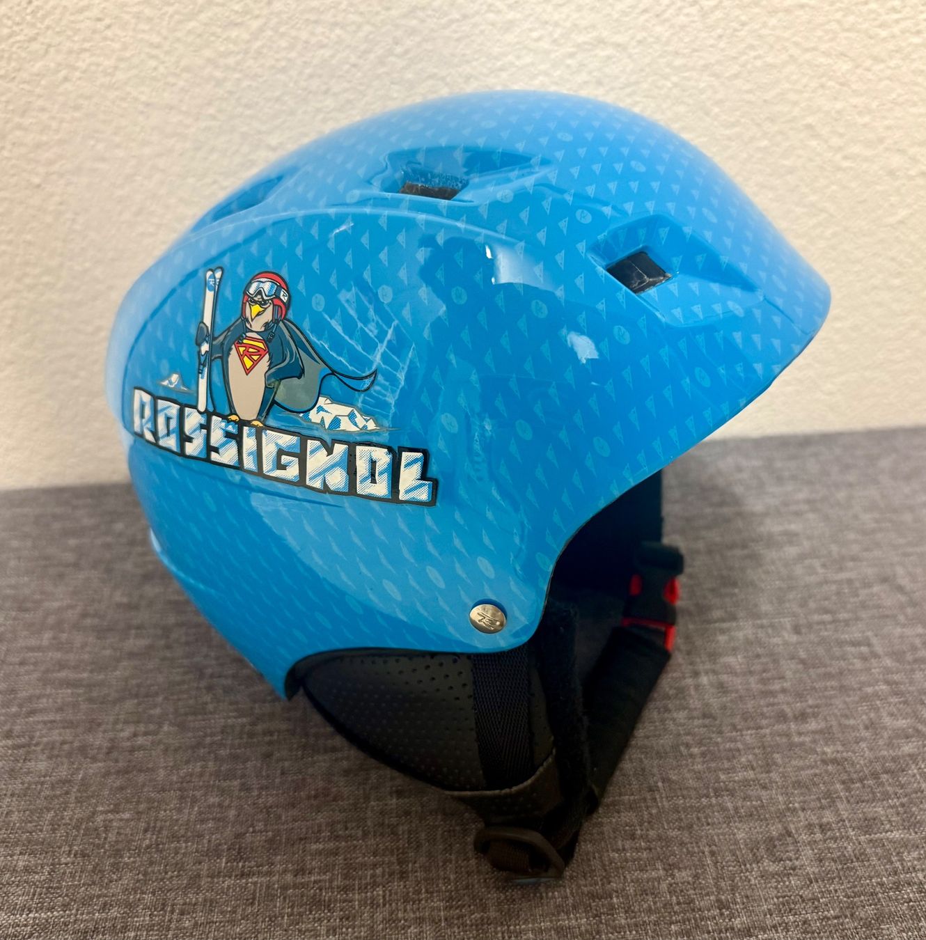 Rossignol Caschi: Skihelm Rossignol Comp J Pinguin Blue – Usato da Contone venduto da Chaos76 1