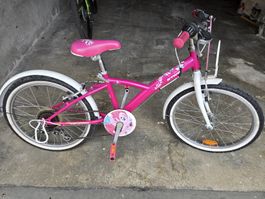 Velo B'TWIN, fille Rose 20 pouces