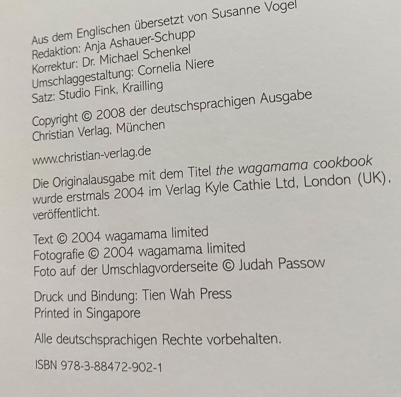 Libri: DAS WAGAMAMA KOCHBUCH / HUGO ARNOLD – Usato da Nussbaumen AG venduto da schuba2000 2