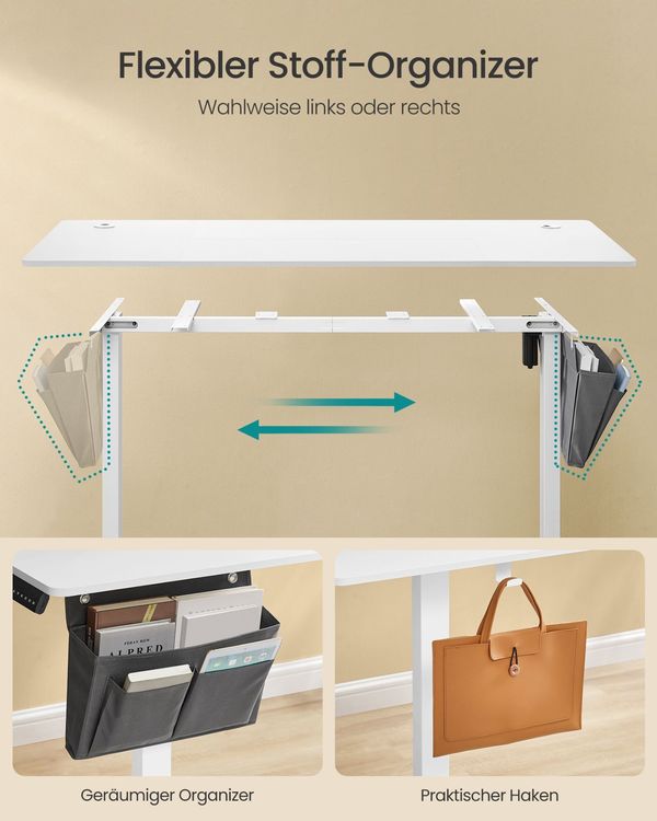 Scrivanie: Höhenverstellbarer Schreibtisch elektrisch 160x70cm FANTOM – Nuovo e nell'imballaggio originale da Lachen SZ venduto da MAMORU-SHOP 3