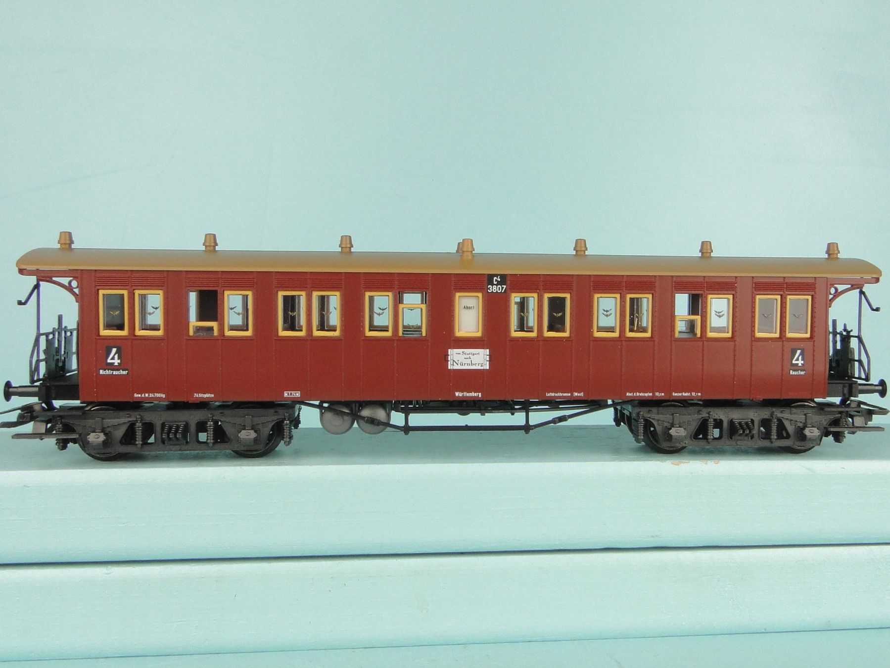 Märklin Modellini di ferrovie: Märklin 42141 Plattformwagen 4e. Klasse – Usato da Bülach venduto da cann11 4