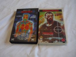2x Rare VHS Kassetten Preadator 1 + 2 Arnold Schwarzenegger