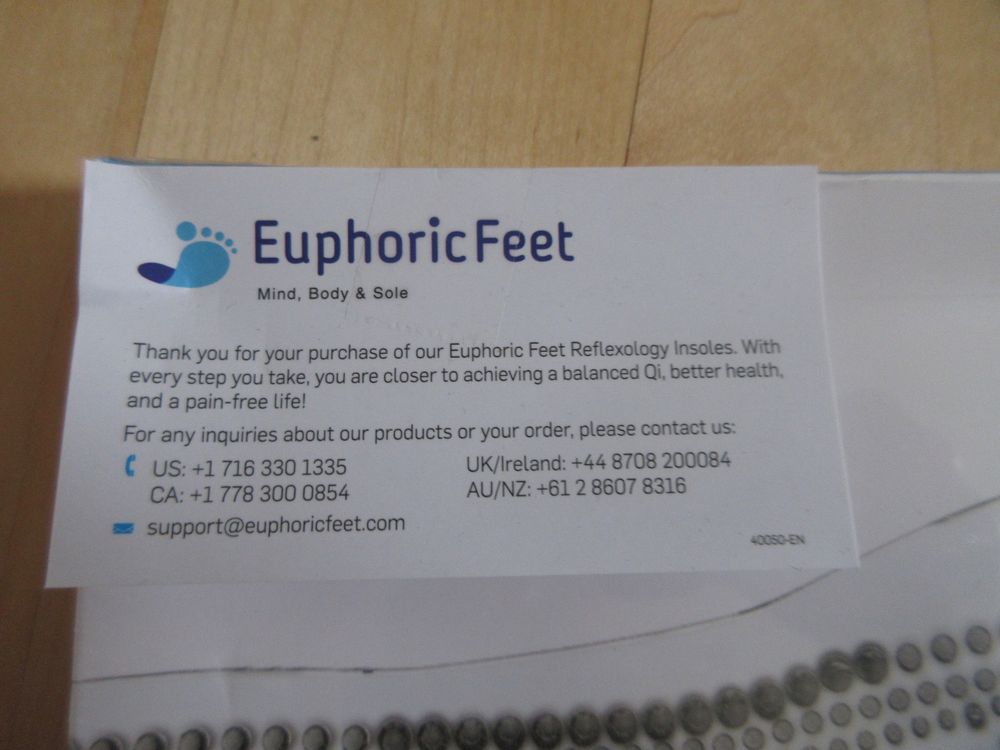 Reflexology insole deals euphoric feet