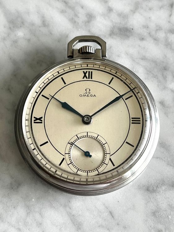 Omega Sector Dial Pocket Watch in Steel from 1938 Kaufen auf Ricardo
