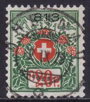 Portofreiheit SBK-Nr. 12A Vollstempel RHEINAU 2.IX.29