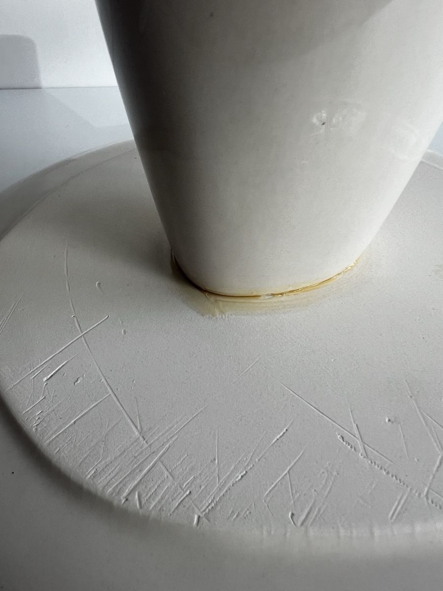 Piatti di portata: Large Ceramic Pedestal Cake Stand with Blue Lac – Usato da Oberägeri venduto da Theonose74 4