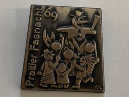 Silberplakette der Prattler Fasnacht 1969