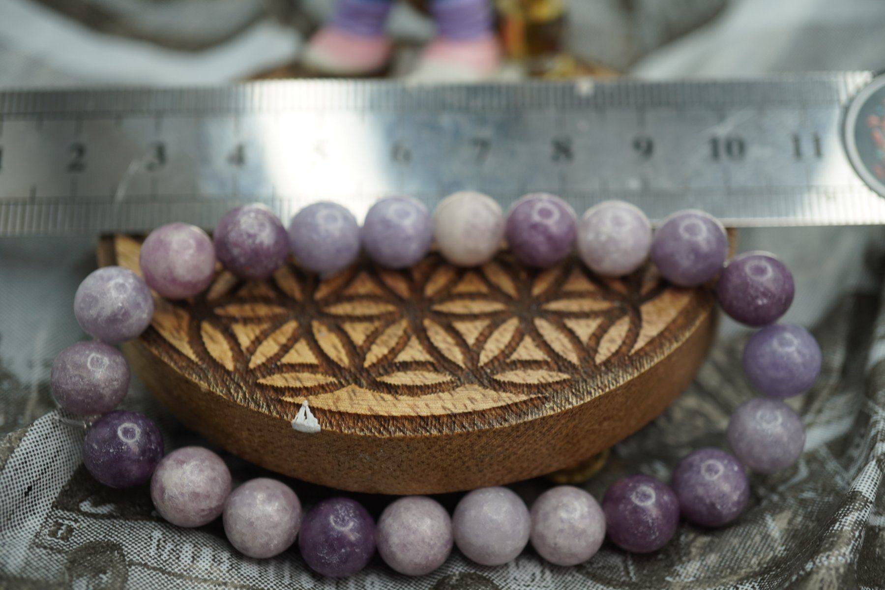 Minerali & Pietre curative: Lepidolith    Armband 8mm    (Räumung!) – Nuovo e nell'imballaggio originale da Eschenbach SG venduto da topstone
