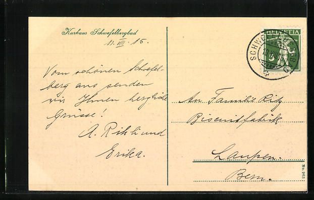 Cartoline postali: AK Schwefelbergbad, Kurhaus mit Strasse – Usato da Berlin venduto da bartko-reher 1