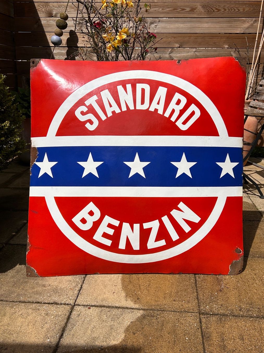 Insegne: Email-Schild: "Standard Benzin" – Usato da Aarburg venduto da mamamedo