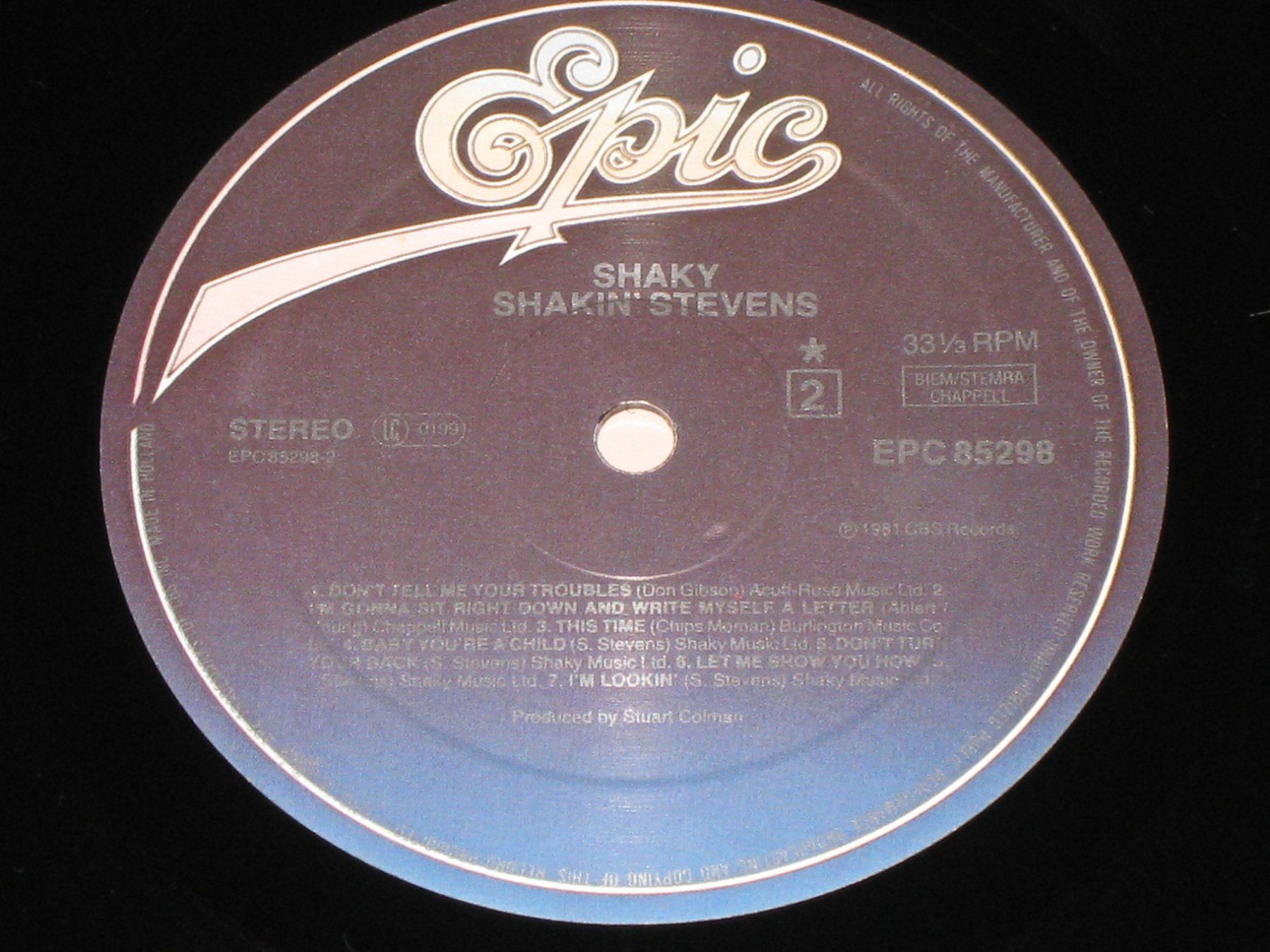 Dischi in vinile: LP - SHAKIN STEVENS - SHAKY – Usato da Steckborn venduto da Quo7 2
