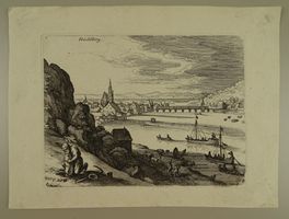 HEIDELBERG, KUPFERRADIERUNG UM 1620