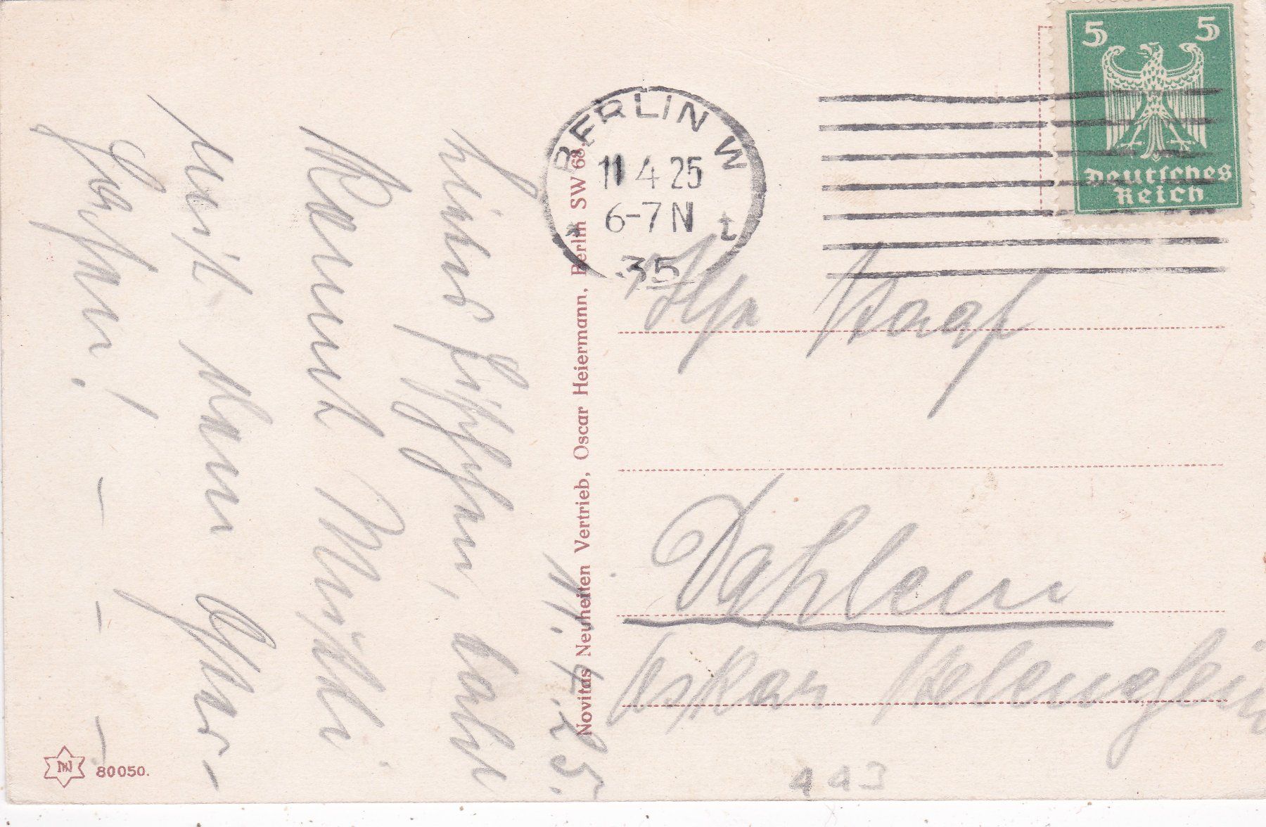 Cartoline postali: Deutschland Kitsch Hasen Eier Ostergrüsse 1925 – Usato da Herisau venduto da Lisegrat2008 1