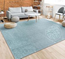 TOP Preis-Leistung 🩵  Mega Teppich 240x340 cm Pastellblau