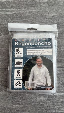 Neuer Regenponcho, wasserdicht, ideal für Festivals!