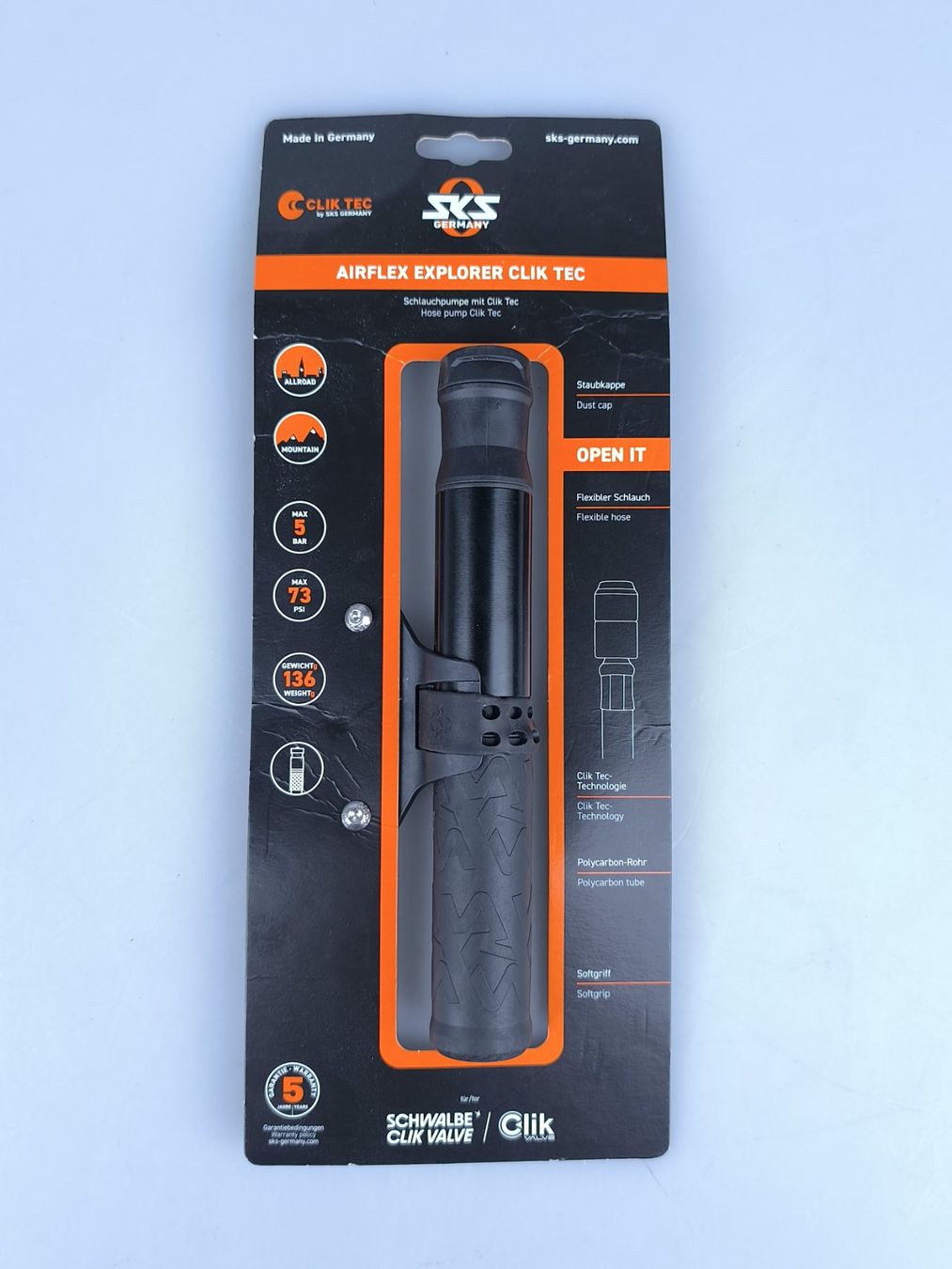 Sks Pumpen: SKS Airflex Explorer Clik Tec Minipumpe – Gebraucht aus Rüti ZH von Restwert_Rueti_ZH