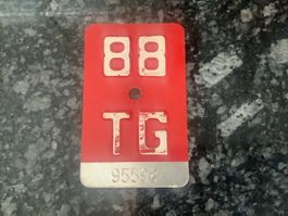 Velonummer TG 1988