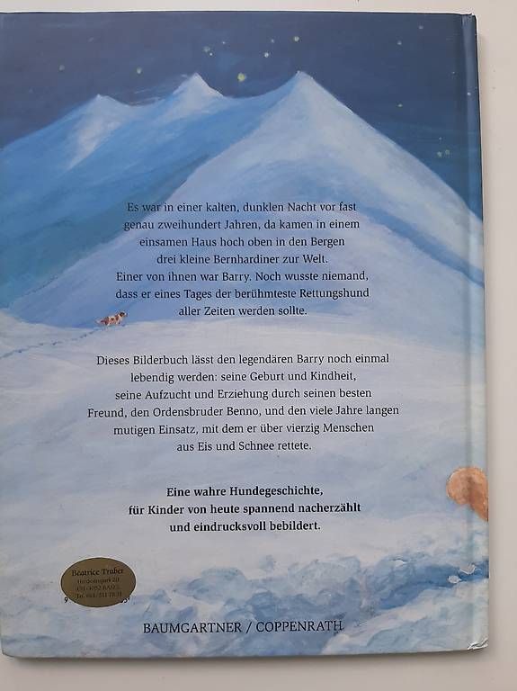 Libri: Kinderbuch "BARRY - Retter auf vier Pfoten" – Usato da Basel venduto da Renato_hirzi 4
