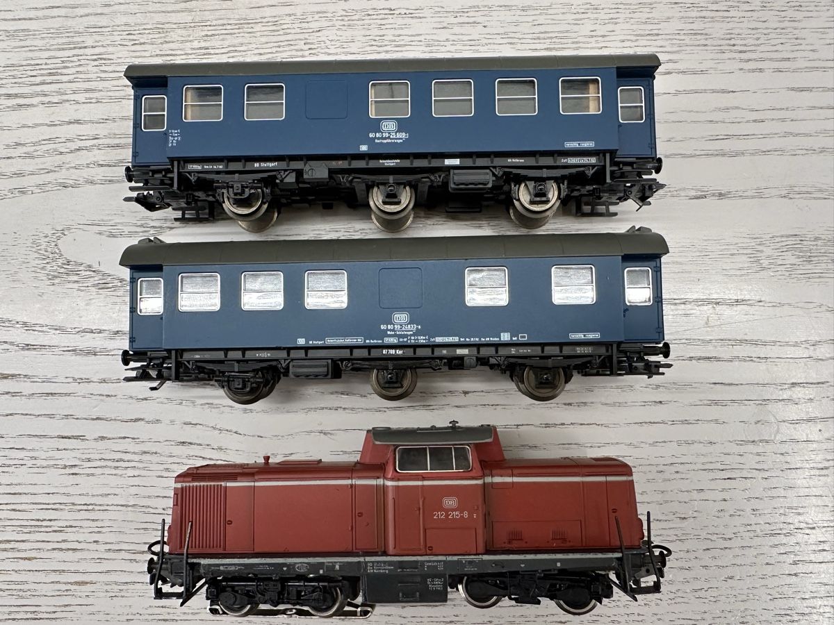 Märklin Modellini di ferrovie: Märklin 3072 DB BR 212 Bauzug – Usato da Lupsingen venduto da New-Haven 2