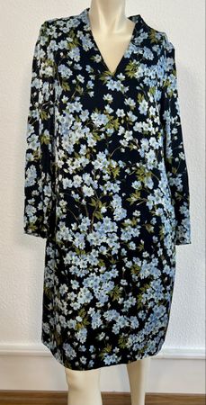 Escada Kleid Seide Blumenmuster Gr 38