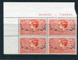 PJ 1937 20 Rp. Nr. 83.3.01 V'block **